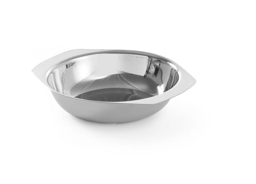 Hendi groenteschaal rvs 120x30 mm – klein serveerschaaltje voor groente en bijgerecht