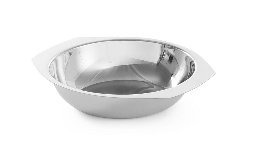 Hendi groenteschaal rvs 140x35 mm – rvs schaal voor groente op tafel of buffet
