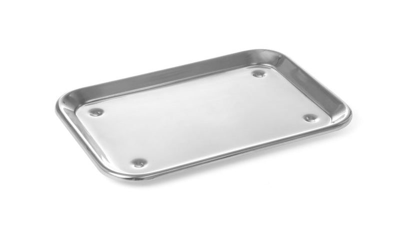 Hendi vitrineplateau 240x170 mm rvs met noppen – presenteren in de koelvitrine