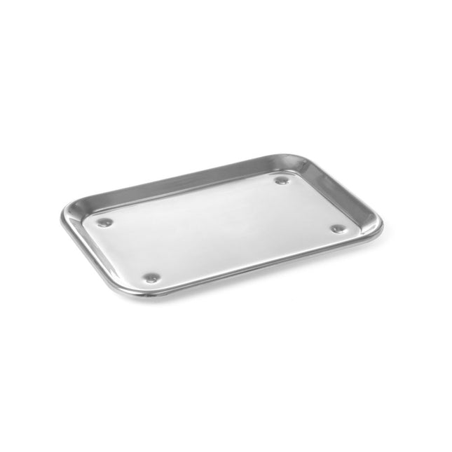 Hendi vitrineplateau 240x170 mm rvs met noppen – presenteren in de koelvitrine