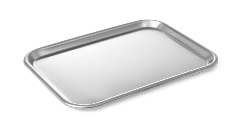 Hendi vitrineplateau 345x245 mm rvs – roestvrijstalen presentatieplateau voor toonbank