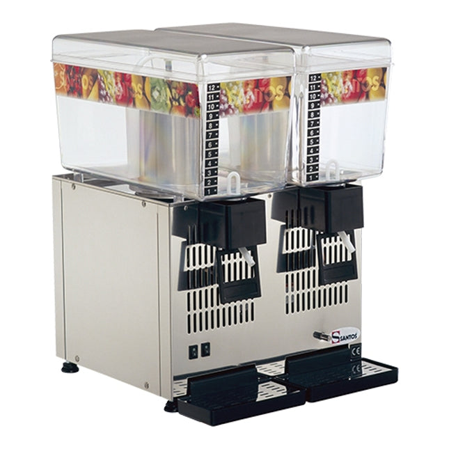 EMGA Drankendispenser 2x12 liter nr. 34 – dubbele sapdispenser voor hotelbuffet
