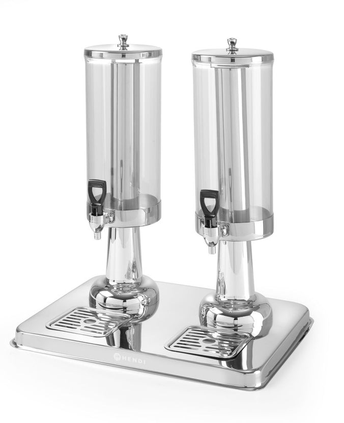 Hendi sapdispenser 2x 3 l in zijaanzicht – compact op de bar of ontbijttafel