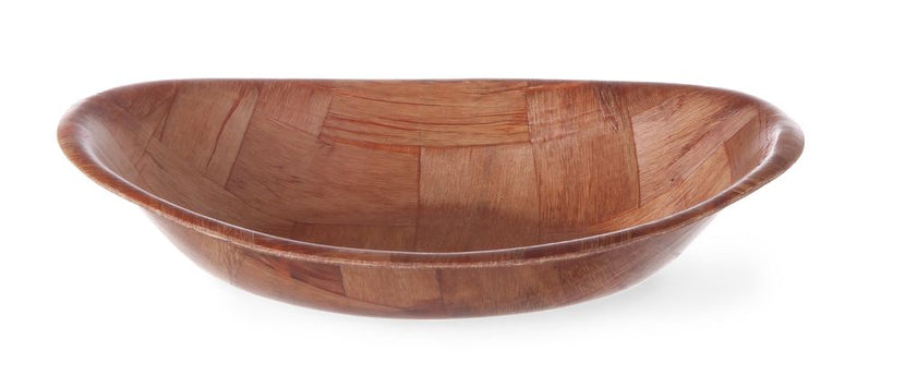 Hendi pitabakje ovaal 200x140 mm gelakt hout – houten serveerbakje voor snacks en brood