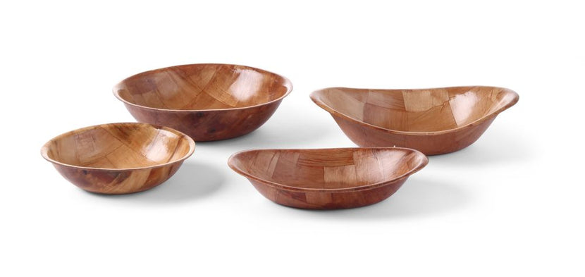 Hendi houten pitabakje Ø150x40 mm – rond schaaltje voor pitabrood, dips en borrelhapjes