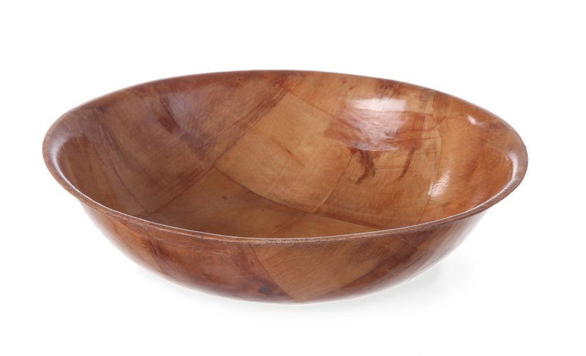 Hendi pitabakje rond 200x50 mm – gelakt hout, serveerschaal voor brood en hapjes in de horeca