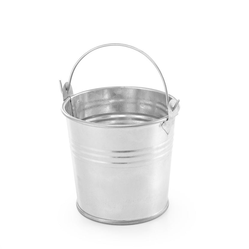 Hendi serveeremmer Ø100x90 mm met handvat – klein emmertje voor friet en snacks in de horeca