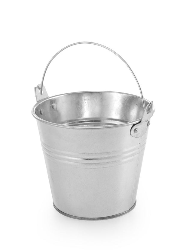Hendi serveeremmer Ø120x115 mm met handvat – emmertje voor snacks, friet en borrelhapjes