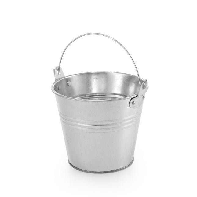 Hendi serveeremmer Ø120x115 mm met handvat – emmertje voor snacks, friet en borrelhapjes