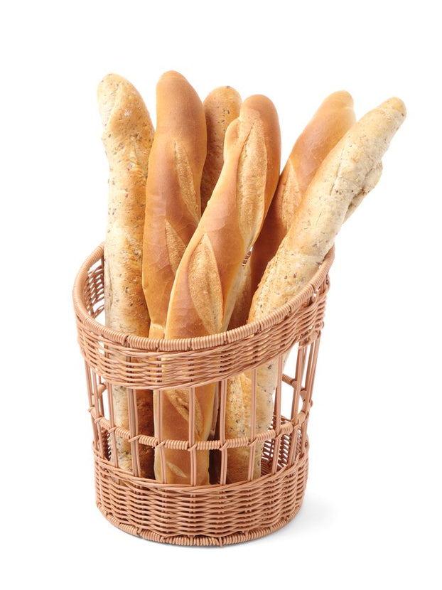 Hendi beige stokbroodmand 305 mm PP – ruime presentatiemand voor baguettes op het buffet