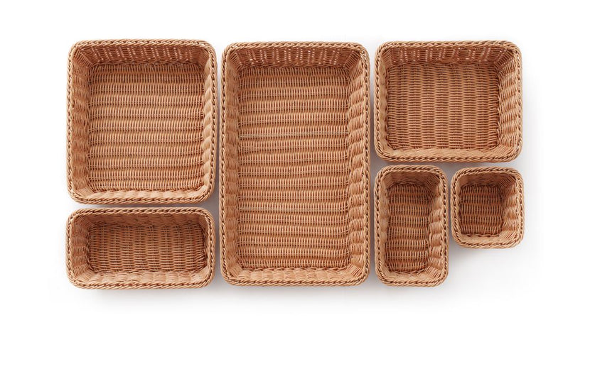 Hendi broodmand GN 1/6 x 65 mm bruin – compacte gastronorm mand voor brood en crackers
