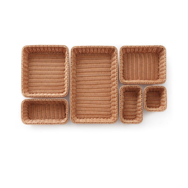 Hendi broodmand GN 1/3 x 65 mm bruin – gastronorm mand voor brood en broodjes in de horeca