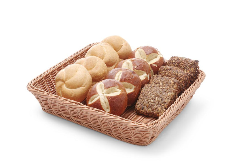 Hendi bruine GN 2/3 broodmand – ruime buffetmand voor brood en gebak in restaurant en hotel