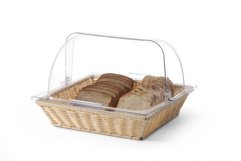 Hendi mandje PP met roltopkap GN 2/3 x 245 mm – afsluitbare broodmand voor ontbijtbuffet