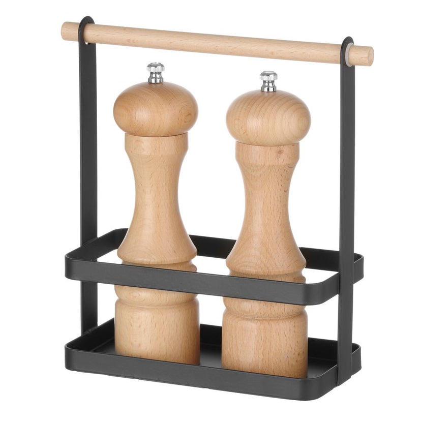 Hendi bestekcaddy zwart – handige bestekhouder voor tafel, buffet en zelfbediening