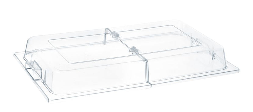 Hendi afdekkap GN 1/1 x 76 mm polycarbonaat – opklapbare hoes voor buffetschalen in catering