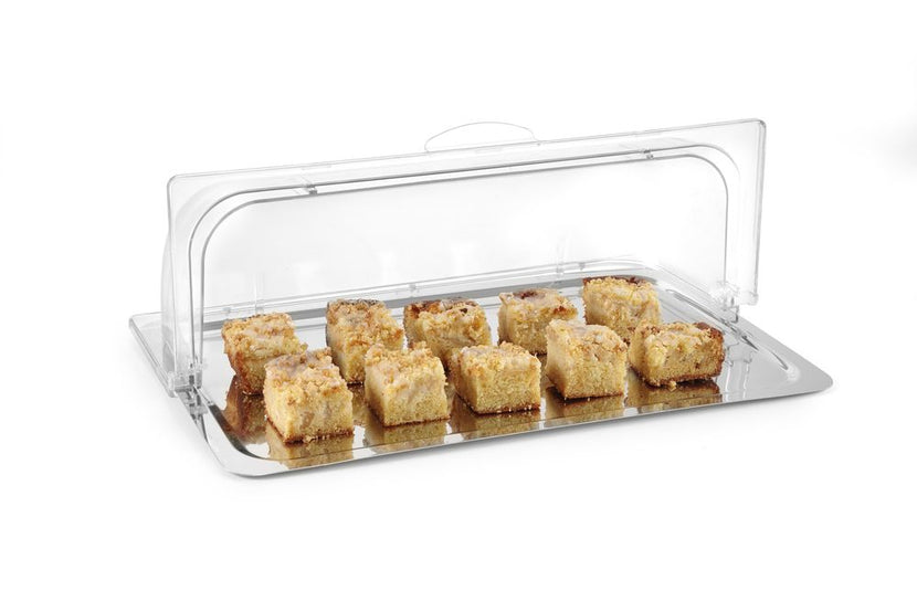Hendi GN 1/1 rolltopkap 170 mm hoog – transparante afdekking voor buffet in hotel en catering
