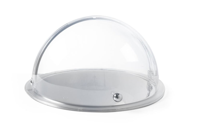 Hendi rolltopkap rond Ø380x240 mm SAN – transparante buffetkap voor chafing dish en buffet