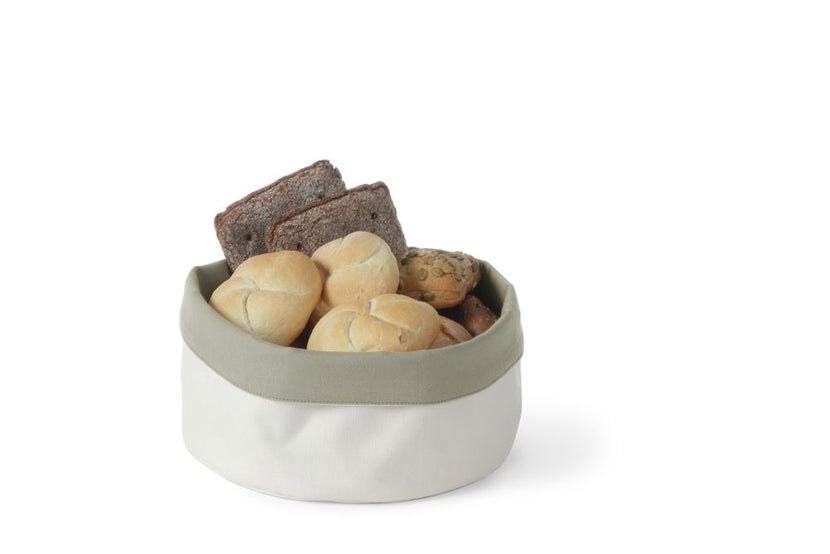 Hendi katoenen broodzak beige 250x160 mm – herbruikbare serveerzak voor brood in restaurant