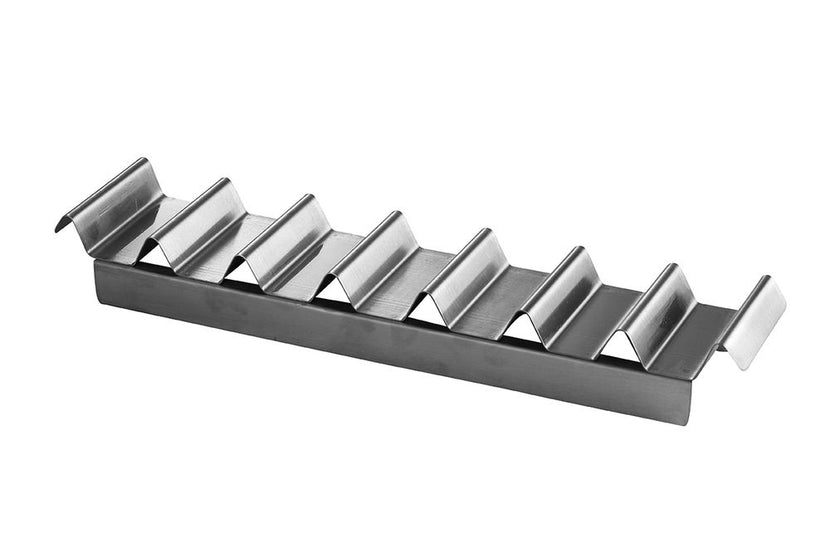 Hendi broodjesdispenser RVS voor 7 broodjes 475x105x60 mm – buffetdispenser voor ontbijt