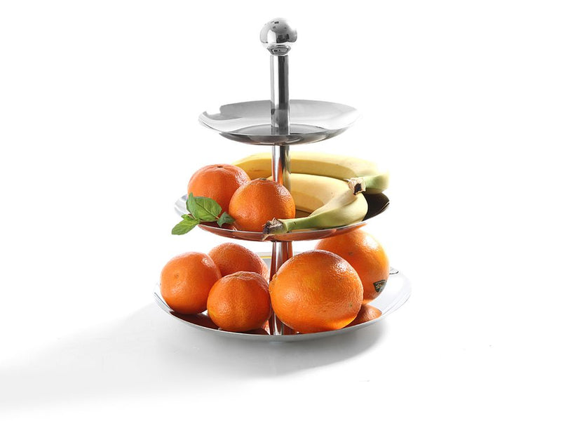 Hendi roestvrijstalen etagere 3-laags – elegante presentatie van gebak en hapjes in hotel