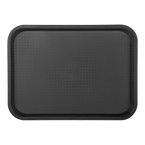 EMGA Dienblad 41,5x30,5 cm zwart antislip – rechthoekig blad voor café en bar