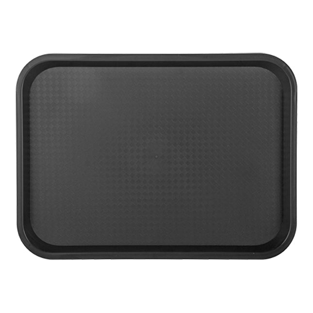 EMGA Dienblad 41,5x30,5 cm zwart antislip – rechthoekig blad voor café en bar