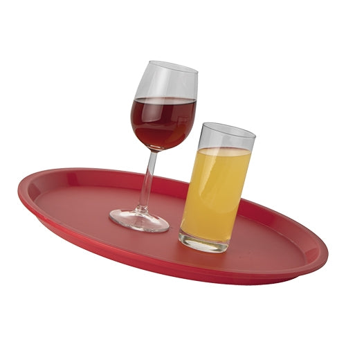 EMGA Rood antislipblad 30 cm van opzij – slipvast dienblad voor terrasbediening