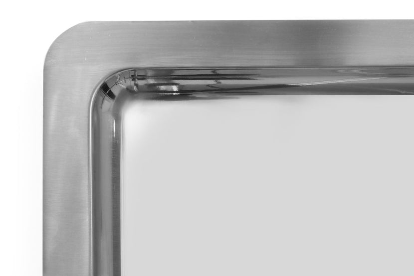 Hendi RVS presenteerblad GN 1/1 13 mm hoog – gepolijst plateau voor bar en banqueting
