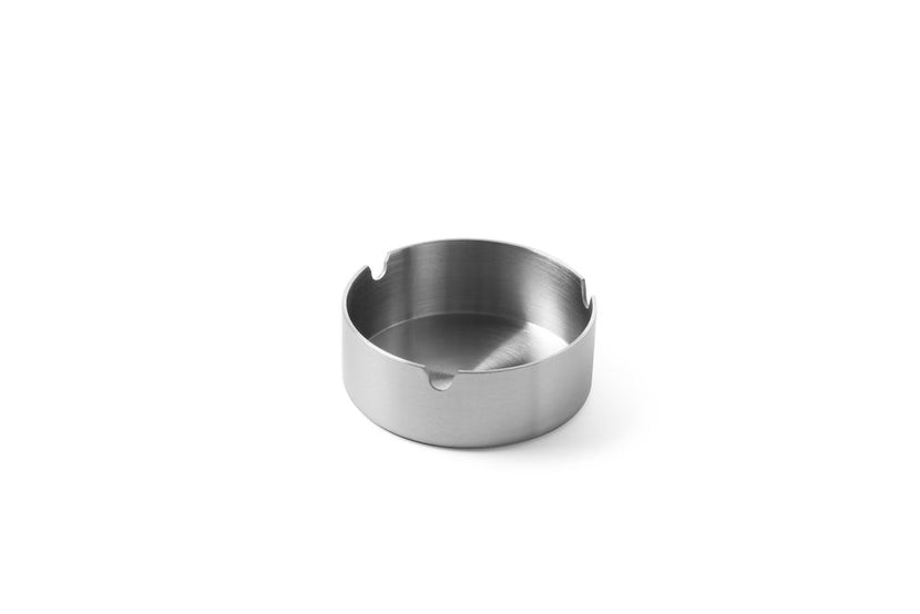 Hendi asbak stapelbaar RVS Ø75x28 mm – compacte roestvrijstalen tafelasbak voor café en bar