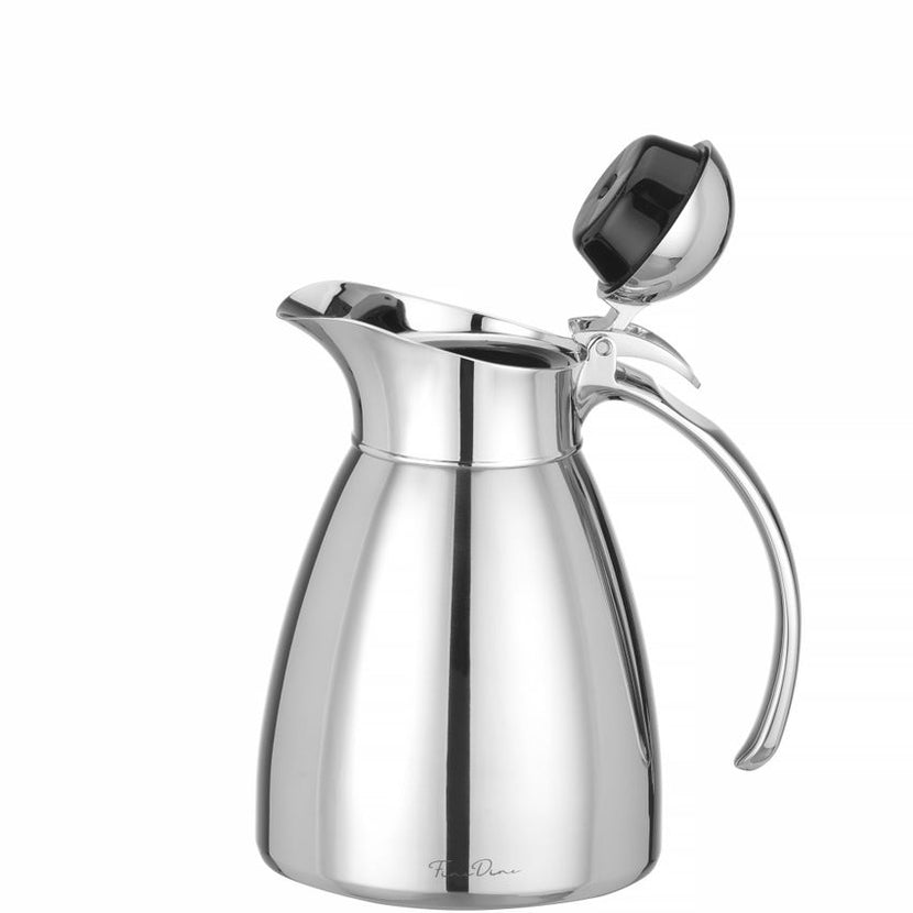 Hendi Fine Dine thermoskan 600 ml RVS – elegante schenkkan voor ontbijt in hotel en restaurant