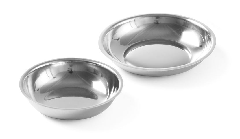 Hendi suiker- en slagroomschaaltjes RVS 65 mm set van 6 – mini schaaltjes voor koffie en dessert