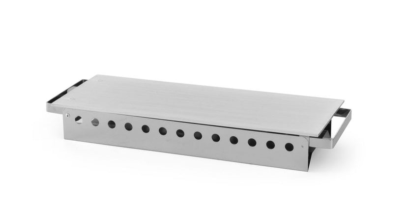 Hendi schotelwarmer 3-pits RVS – 450x180x65 mm brandpastahouder voor lange schalen