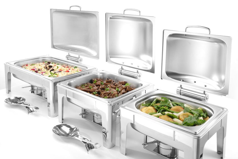Hendi chafing dish GN 1/2 mat RVS – compacte warmhoudschaal voor buffet en bijgerechten