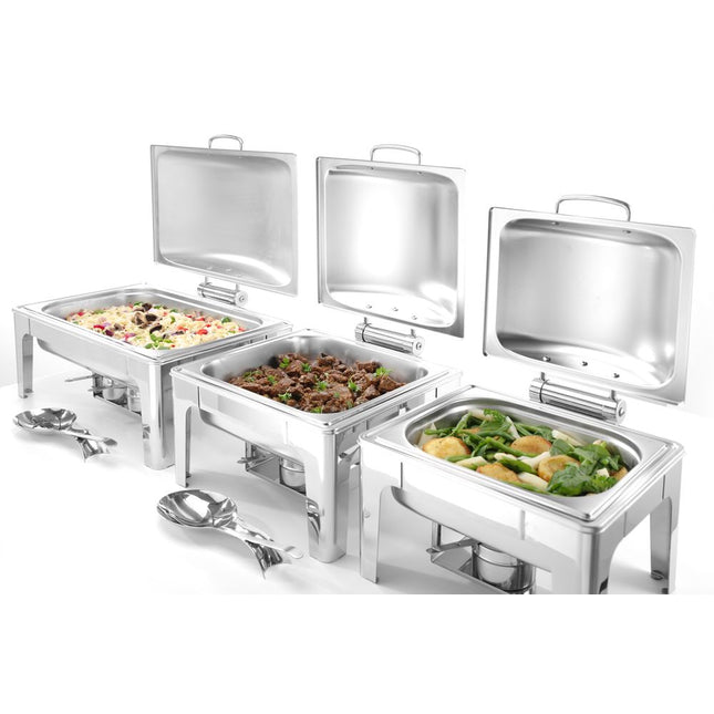 Hendi chafing dish GN 1/2 mat RVS – compacte warmhoudschaal voor buffet en bijgerechten
