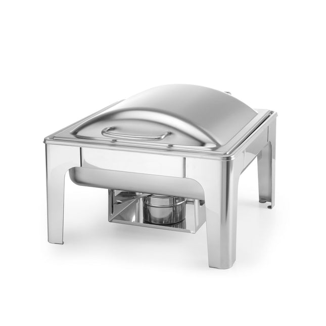 Hendi chafing dish GN 2/3 mat RVS – warmhoudschaal met deksel voor buffet in de horeca