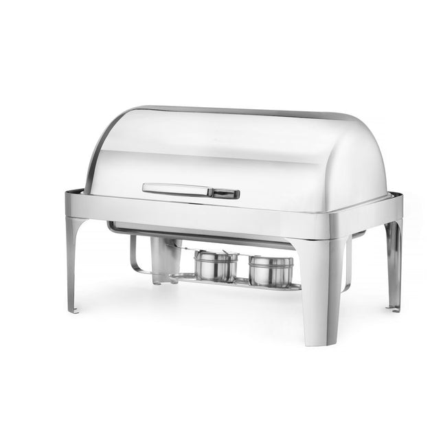 Hendi chafing dish rolltop GN 1/1 9 liter 660x490x460 mm – buffetwarmer met rolkap voor catering