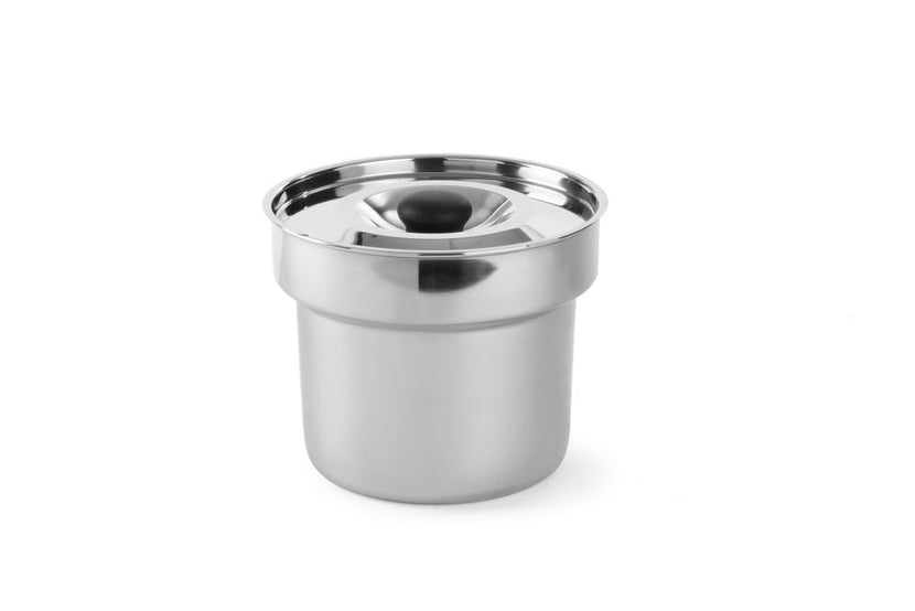Hendi bain-mariepan 4,2 liter met deksel – RVS inzetpan voor chafing dish en Thermo System