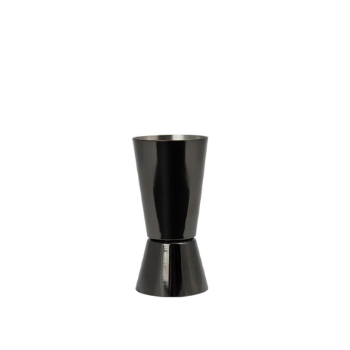 47 Ronin jigger gunmetal 25/50 ml – matzwarte maatbeker voor precies doseren van cocktails