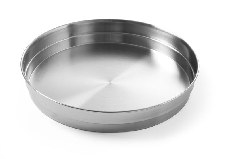 Hendi dienblad RVS rond Ø320x45 mm – roestvrijstalen serveerblad voor bar, café en restaurant