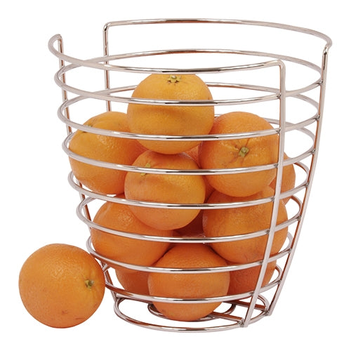 EMGA Fruitmand verchroomd – presentatiemand voor fruit op buffet en ontbijttafel
