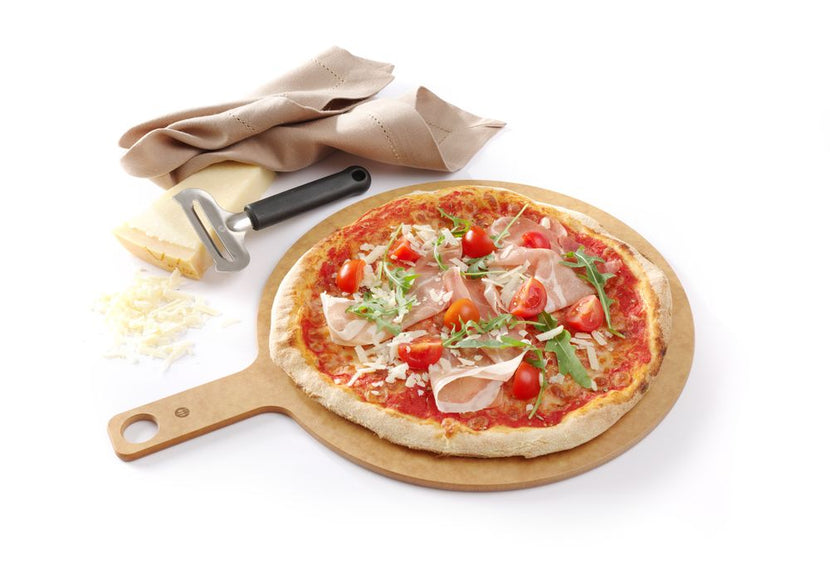 Hendi houtvezel pizzaplank 405 mm – lichte serveerplank voor pizzeria, bistro en foodtruck