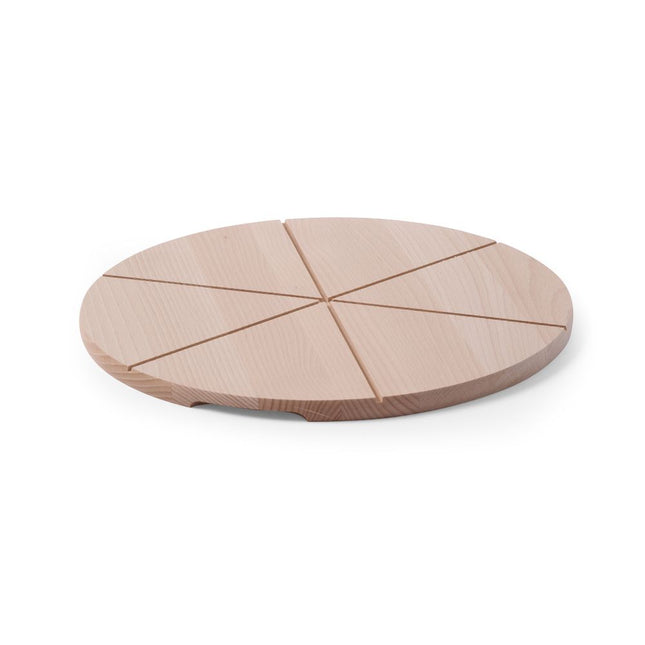 Hendi pizzaplank beukenhout Ø450 mm – grote houten pizzaplank voor horeca en catering
