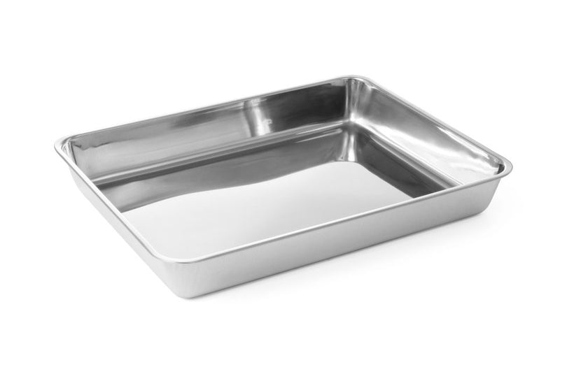 Hendi vleesbak RVS 260x200x48 mm – roestvrijstalen bak voor vlees in de horecakeuken