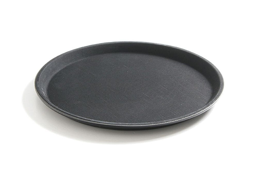 Hendi dienblad rond Ø500 mm zwart glasfiber – groot antislip serveerblad voor horeca en catering