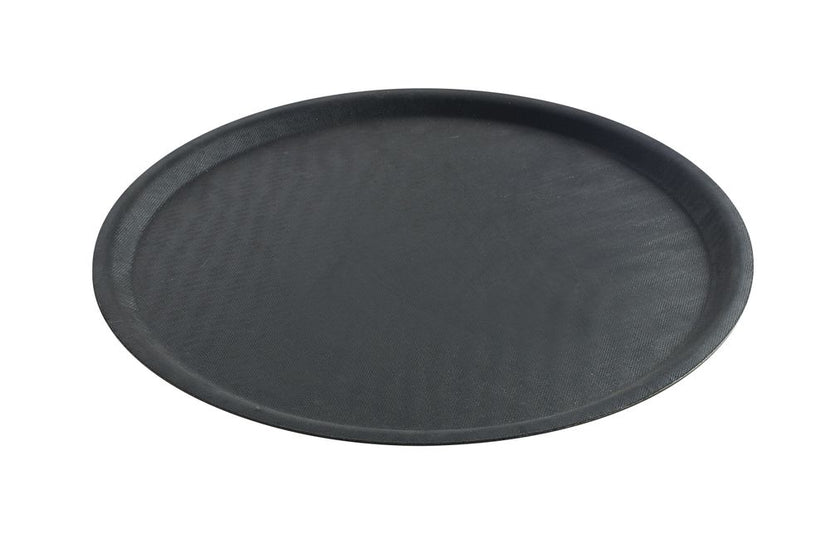 Hendi dienblad zwart rond Ø400 mm polyester – antislip serveerblad voor bar, café en terras
