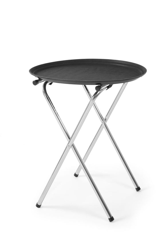 Hendi groot ovaal dienblad zwart 735x600 mm – stevig serveerblad voor events en partyservice