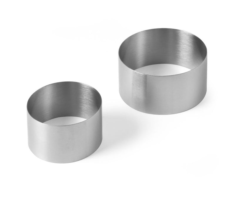 Hendi kookring 70x45 mm roestvrij staal – onmisbaar voor fine dining presentatie op bord