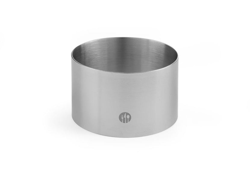 Hendi kookring RVS Ø70x45 mm – roestvrijstalen bakring voor voorgerechten en desserts