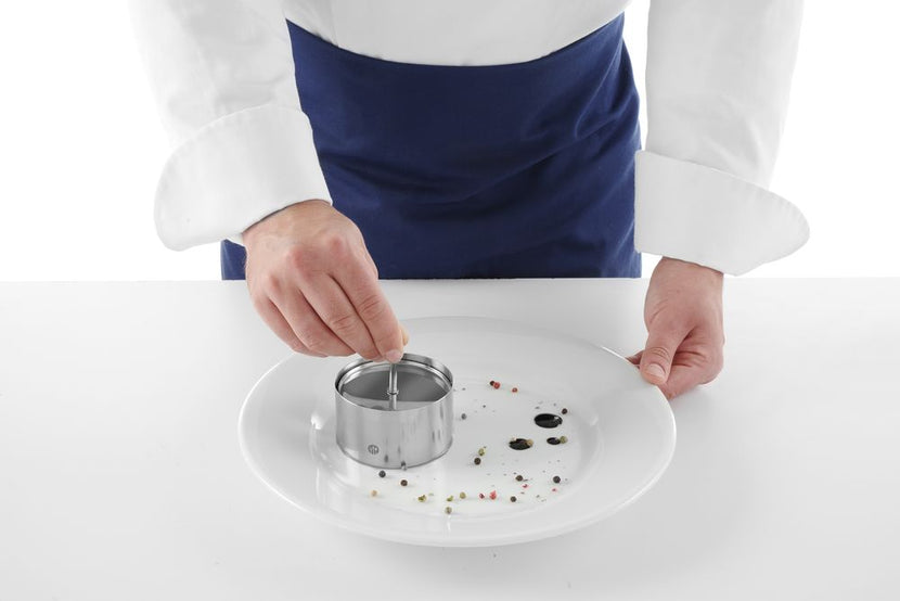 Hendi roestvrijstalen ring Ø80x45 mm – nette bordopmaak voor restaurant en fine dining